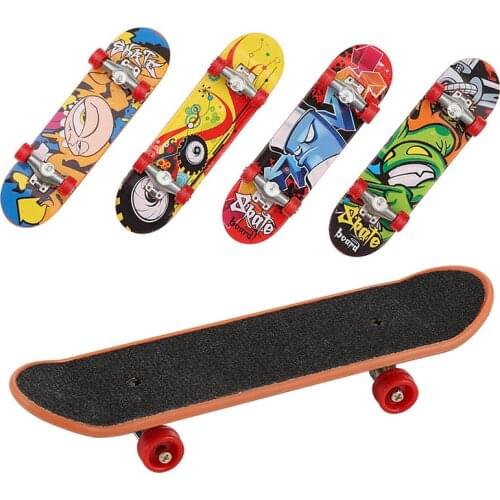 1pc Kids Mini Finger Board Fingerboard Alloy Stand Finger Scooter Skate Boarding Toys Children Adults Finger Skateboard Gift Toy