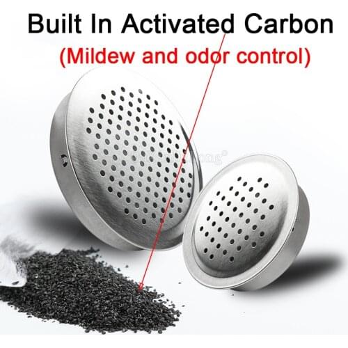 10PCS Round Built In Acitvated Carbon Air Duct Vent Dia 60mm-90mm Mesh Hole Decoration Cover Wardrobe Grille Ventilation GF193