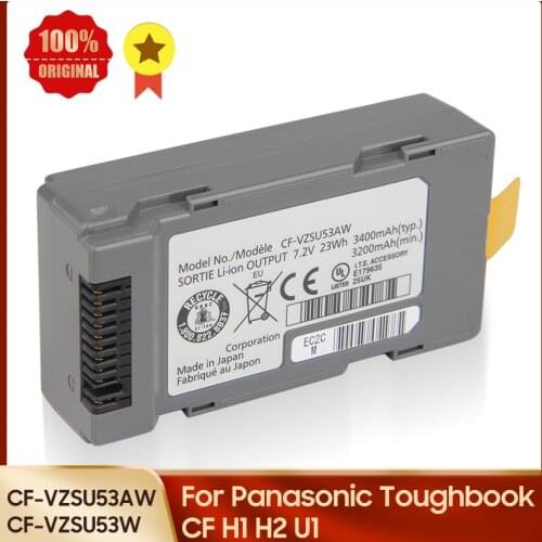 100% Original Battery CF-VZSU53AW CF-VZSU53W For Panasonic Toughbook CF H1 H2 U1 Replacement battery 3400mAh