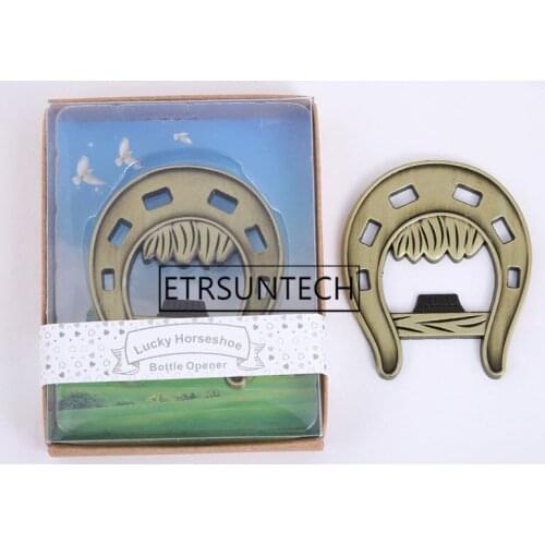 100pcs Horseshoe Bottle Opener Favors Vintage Theme Wedding Party Shower Anniversary Keepsake Party Supplies Souvenirs Gifts