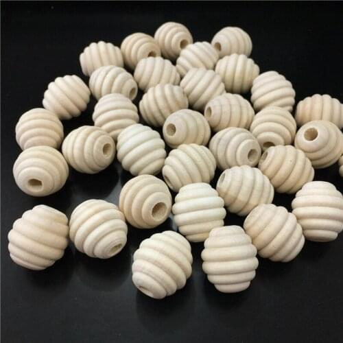 20pcs 21x20mm Thread Shape Unfinished Natural Wooden Spacer Beads For Baby DIY Crafts Kids Toys Jewelry Making Loose Wood Beads