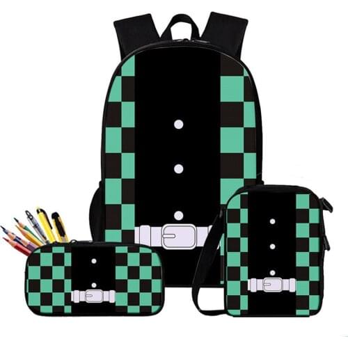 Demon Slayer Backpacks Kimetsu No Yaiba Tomioka Giyuu Mochila Students Teenage School Bags Men Oxford Laptop A4 Big Travel Bags