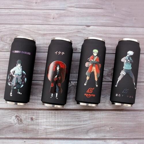 500ml Creative Stainless Steel Thermos Portable Unisex Students Personality Trendy Straw Cup