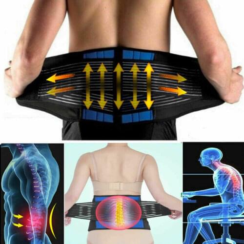 Double Pull Back Support Belt Brace Lower Lumbar Support Posture Corrector Plus Size S M L XL XXL 3XL 4XL 5XL 6XL Pain Relief