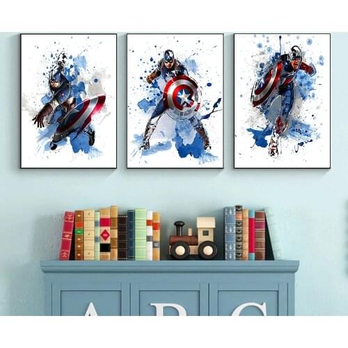 Marvel Avengers Poster Superhero Print Canvas Painting Anime Picture Art Wall Decoration Prints Boy Room Living Room Home Decor