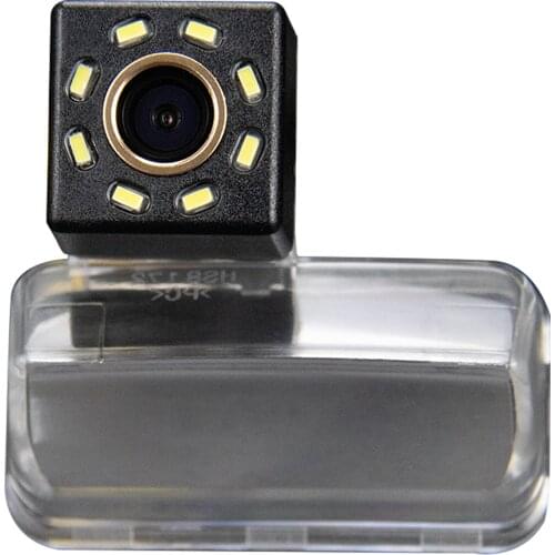Misayaee Car Rear View Reverse Parking Camera Golden 8 Led for Opel Combo E Vauxhall Combo Life 2018 2019 Night Vision Waterproo