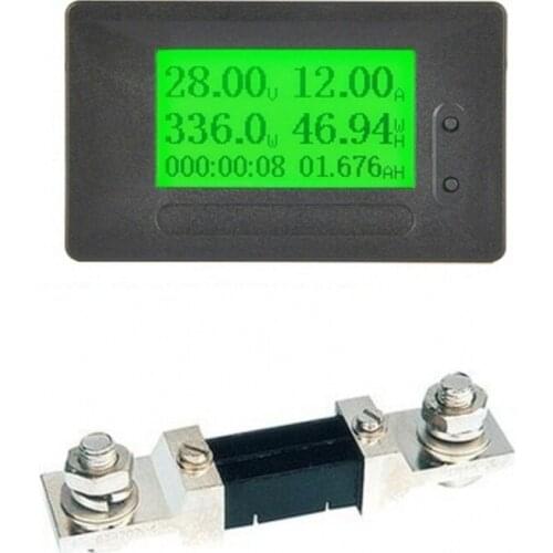 GC91 DC 6-200V 50A 100A 200A 300A Digital Display Coulometer Power Energy Watt Voltage Amp Meter Ammeter Voltmeter