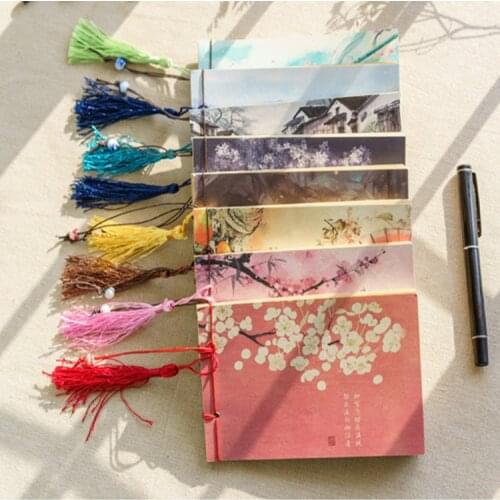 Hot-selling Chinese Classical Ink Style Notebook Vintage Kraft Paper Blank Notebook Thread-bound Notepad Handbook Notepad