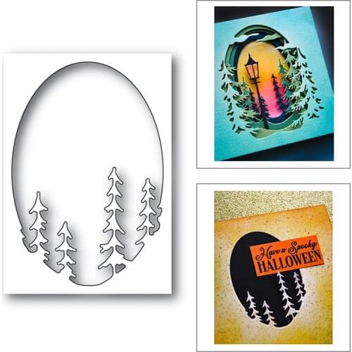 2020 New Christmas Tree Layered Metal Cutting Dies For Cut Paper Craft Making Plant Background Album Card Scrapbooking No Stamps