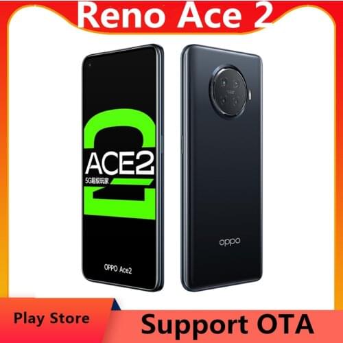 DHL Fast Delivery Oppo Reno Ace 2 5G Cell Phone 6.55" OLED 90HZ 48.0MP 65W Super Charger 40W Wireless OTA Snapdragon 865 Face ID