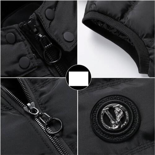 Mens Jacket Sleeveless Vest Winter New Fashion Casual Coats Male Cotton-Padded Mens Vest Outwear Thicken Waistcoats Windproof