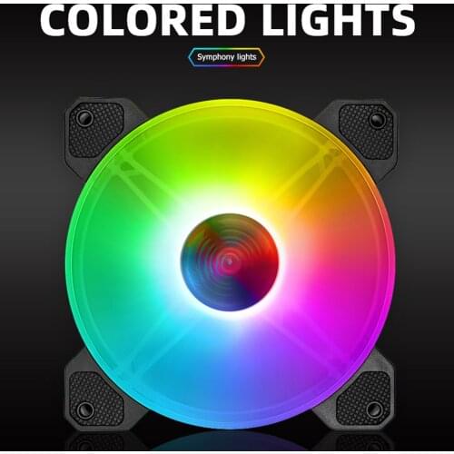 Desktop Case Cooling Fan Linghting Household Computer 140mm Mute RGB Small 6Pin Safety Parts for COOLMOON Yuhuan 140