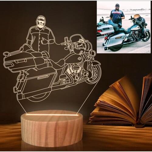 Dropshipping Customized 3D Night Light USB Lava Base DIY Night Lamp For Wedding Christmas Gift Holiday Light Custom Text Photo