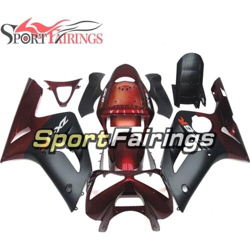 Fairings For Kawasaki ZX6R ZX-6R 636 03 04 2003 2004 Injection ABS Plastic Covers Motorcycle Fairing Kit Red Black Carenes