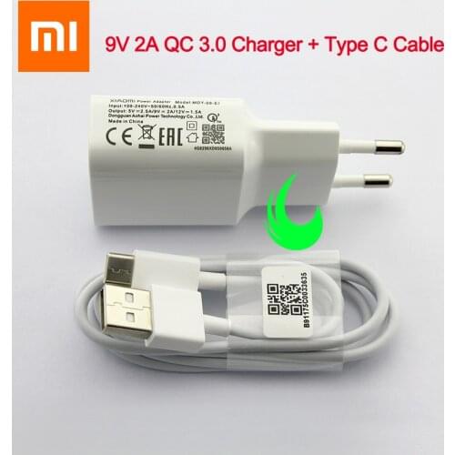 Original Xiaomi Mi9 Se Fast Charger Quick Charge QC 3.0 Power Adapter For F1 Mi 9 Plus A2 A1 8 6 Max Mix 2 2S 3 Redmi Note 7 Pro