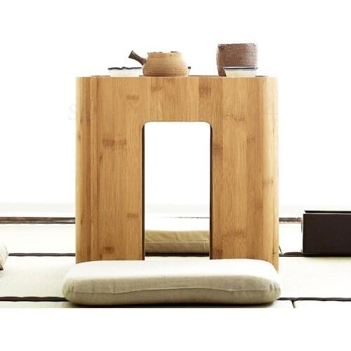 Original Design Bamboo Furniture Tatami Casual Small Coffee Table Stool Japanese Style Bay Window Table Corner Table