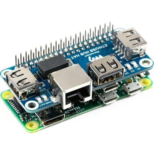 Raspberry Pi 4B/Zero W USB to Ethernet RJ45 Network Port USB HUB Splitter