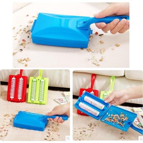 Carpet Table Brush Plastic Handheld Crumb Sweeper Sofa Bed Brush Dirt Cleaner Collector Roller For Home Cleaning Tools