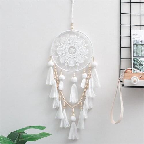 Nordic home decoration simple wall decoration dream catcher tassel home pendant wind chime pure handicraft aerial pendant