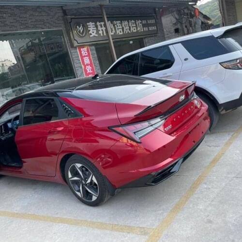 Spoiler Wing Style Unpainted for 2021 HYUNDAI ELANTRA 4DR Sedan New Rear Trunk ABS 1PCS