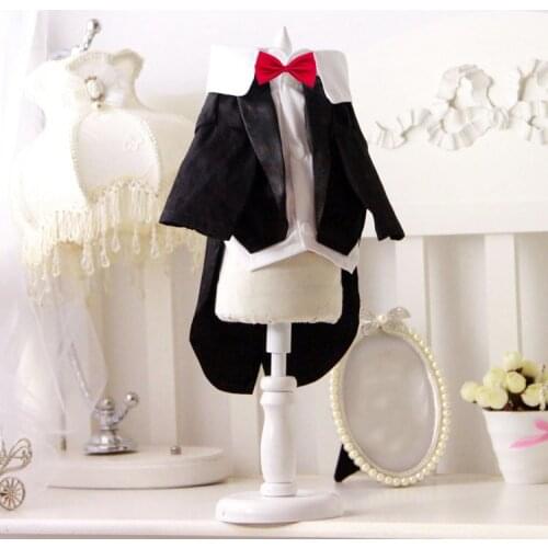 Pet Male Dog Cat Wedding Dress Boy Dog Cat Tuxedo Suits Puppy and Kitten Clothes Wedding Party Costume for Dachshund Shih Tzu