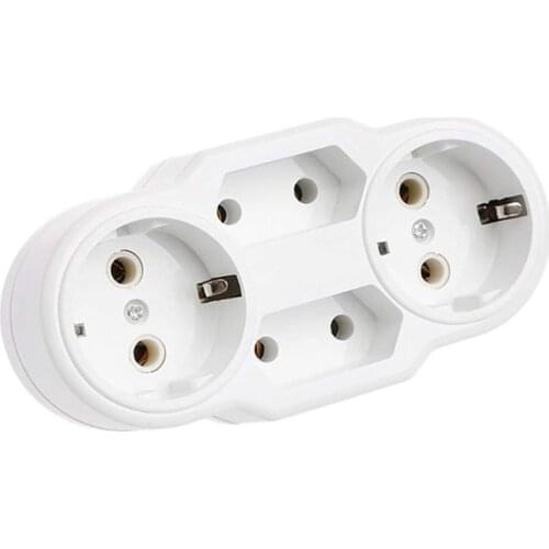 250v Triple Plug Protective Contact Multiple Plug Power Distribution Adapter EU To Russian Good Quality Conversion Socket