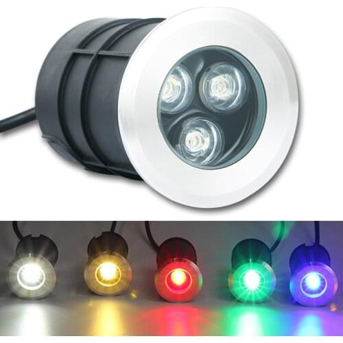 IP67 Waterproof DC12V 220V Recessed LEDs Deck Lights Outdoor In-ground Lamp Landscape Light for Yard Garden Pathway Stairs Patio