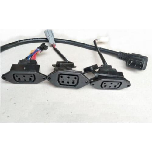 Electric Motorcycle Charging Socket Plug Battery Pack Connection Line for Super Soco
