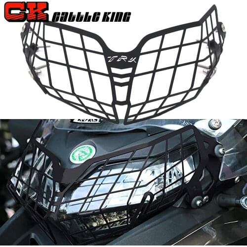 Motorcycle Headlight Headlamp Grille Shield Guard Cover Protector For Benelli Trk 502 502x TRK502 TRK502X Accessories