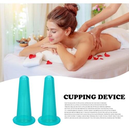 1PC Silicone Vacuum Cupping Cans Suction Cup Body Massage Anti Cellulite Wrinkle Removal Cans Facial Lifting Beauty Tools