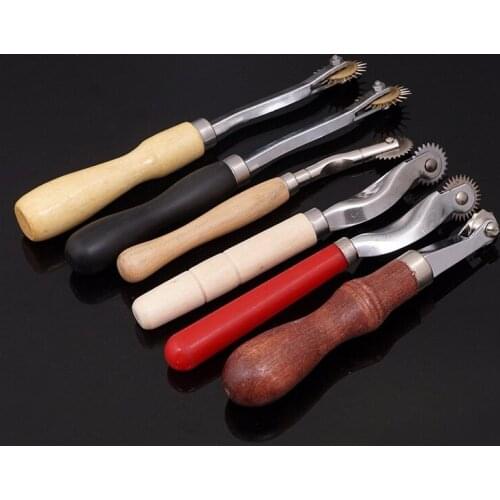 1Pcs Leather DIY Tool Steel Toothed Wheel Pressure Accessories 2019NEW Professional Cloth Round Wheel Scribe Line Scanning Line