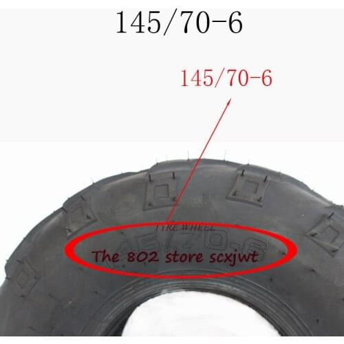 145/70-6 inch ATV Vacuum Tyres Tubeless Tire for 49cc 50cc 110cc Electric ATV Scooter Buggy Go kart Bike Vehicle Parts Off Road