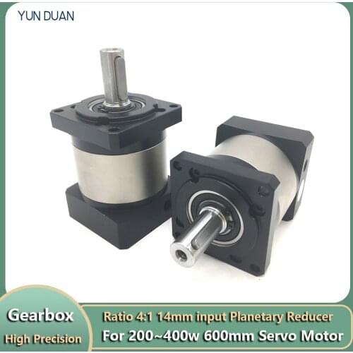 4:1 NEMA24 60mm Planetary Reducer 7 Arcmin Backlash 14mm Shaft Gearbox 4000rpm for CNC 200W 400W Servo Motor High precision