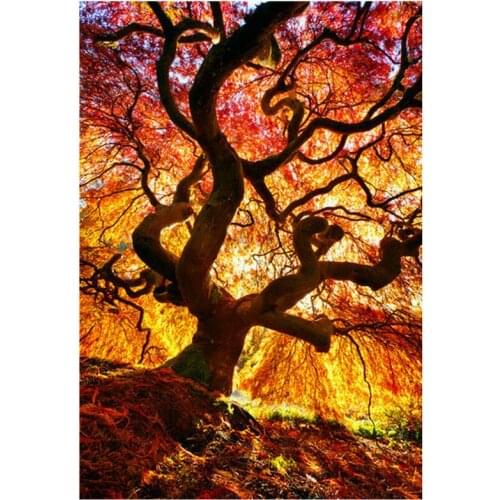 5d diy diamond painting tree full square 3d diamond mosaic landscape diamond embroidery home decoration sticker