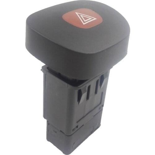 Black Cover 8Pin Emergency Hazard Switch for Renault Clio II 7700421820