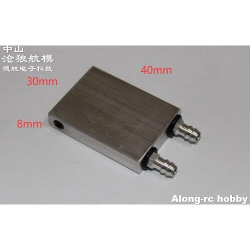 Free Shipping --2pcs RC Boat Brushless ESC Part Water-cooling System CNC 40*30*8mm Aluminium Part For Model Boat ESC
