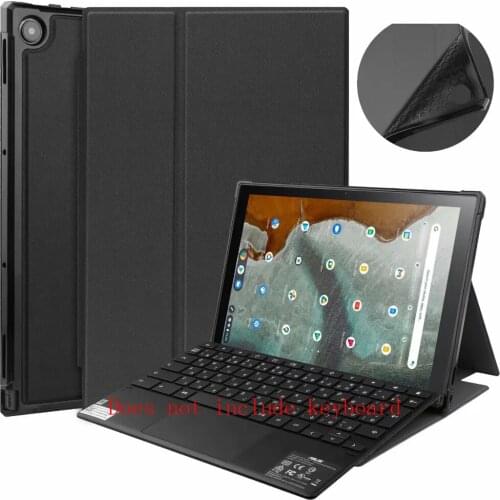 TPU Bumper Flip Tablet Fundas For ASUS Chromebook Detachable CM3 CM3000 DVA HT0019 10.5 Case PU Leather Auto Sleep Stand Cover