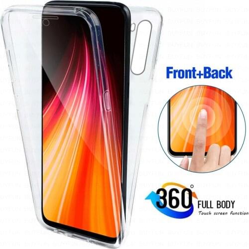 360° front back Cover Case for Xiaomi Redmi 7A 9A 10X 4G K20 K30 Note 9 Pro Max 9S 7 8 8T redmi9 a note9 Soft Transparent fundas
