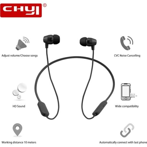 CHYI Bluetooth Earphone Sport Wireless Bluetooth Earphone Sweat Proof Earphone Magnetic Earpiece Stereo Headset For Mobile Phone
