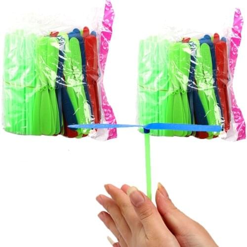 Kids Children Flying Gift Plastic Bamboo Dragonfly Propeller Outdoor Dragonfly