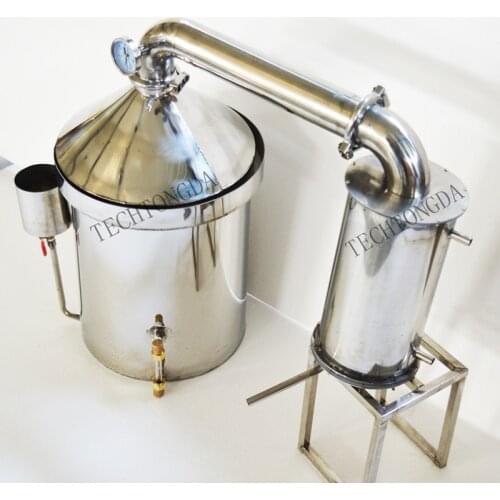 120L 304 Stainless Steel Alcohol Distiller and Accessories Copper Large Capacity DIY Home Water Wine Essential Oil Brewing Kit