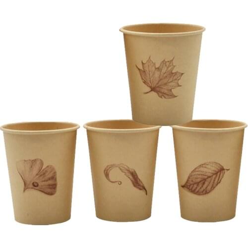 8 oz Eco Friendly Degradable Paper Cup disposable coffee cup Bamboo fiber Paper Creative Office Supplies DEC564
