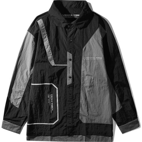 Men T-shirt Long Sleeve Shirt Techwear Ninjawear Darkwear Streetstyle