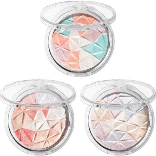 Highlighter Powder Glitter Palette Makeup Glow Face Tone Shimmer Baking Powder Highlighter Pallete Cosmetic Wholesale TSLM1