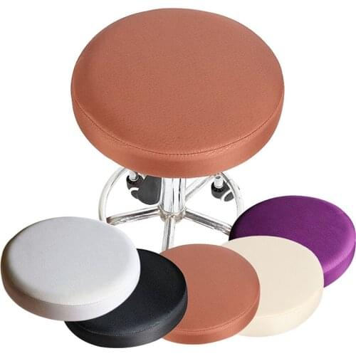 Cotton Stool Cover Rotating Chair Cover for Barliving Room Round Stool Cover Washable Universal Seat Cover Home Hotel Textile
