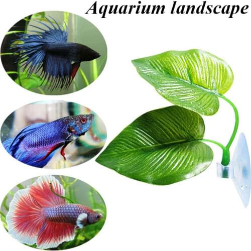 Artificial Plant Fish Tank Hammock Fish Rest Spawning Leaf Simulation Landscape Aquarium Pets Supply Accessorie Hot Sale