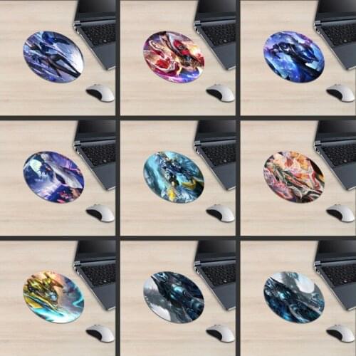 XGZ King Glory Round Mouse Pad Game Character Arthur King Couple Image Metal Texture Assassin King Warrior Warrior Spirit