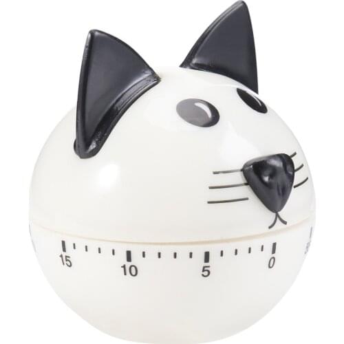 1Pc Cooking Reminder Cat Shaped Timer Kitchen Cooking Timers Mechanical Timer for Kitchen Home Cook