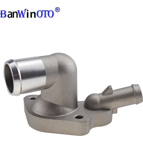 Upgrade Aluminum Engine Cooling Thermostat Housing Cover Auto Engine Coolant Water Flange For Mini Cooper 2002-2008 11537512733