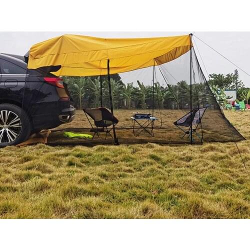 Car Trunk Tent Waterproof Auto Side Awning Rear Extension Sunshade Tent For Self-driving Travel Camping Picnic Tail Tent